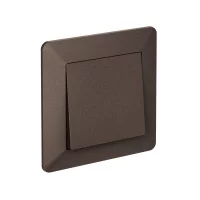 ATLASDESIGN AIR 1-постовая РАМКА, МОККО/дымчатый черный Systeme Electric ATN220601