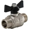 Кран шаровой полнопроходной  1/2' НР бабочка Aquadeel BV-100-05-15