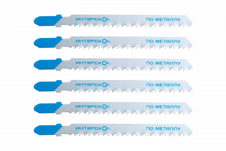 Пилки для лобзика по металлу TJSP0015 100х75х3.0 (5шт) Интерскол 38175.102