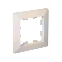 ATLASDESIGN AIR 1-постовая РАМКА, ЖЕМЧУГ/дымчатый белый Systeme Electric ATN220401