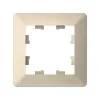 ATLASDESIGN AIR 1-постовая РАМКА, БЕЖЕВЫЙ/дымчатый белый Systeme Electric ATN220201