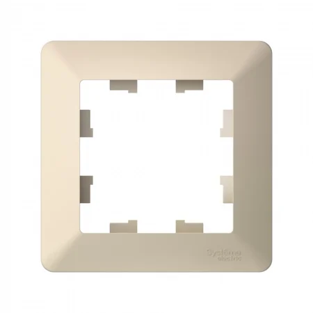 ATLASDESIGN AIR 1-постовая РАМКА, БЕЖЕВЫЙ/дымчатый белый Systeme Electric ATN220201