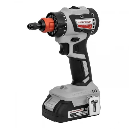 ДА-13/18В 50 бесщеточная аккум. дрель-шуруп. комби АПИ (Li-ion, кейс, 2 аккум., 2Ач, 4 насадки) Интерскол 776.2.2.79