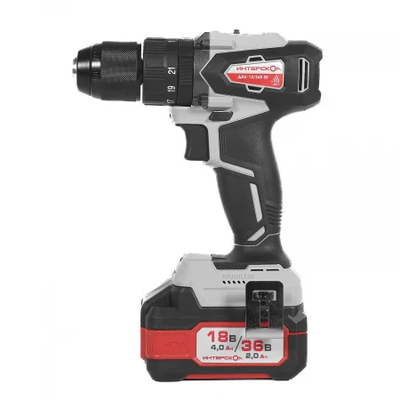 ДАУ-13/36В 50 бесщеточная ударн. аккум. дрель-шуруп. Li-ion АПИ (кейс, 2 аккум. 2.0Ач. ЗУ) Интерскол 850.2.2.70