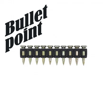 Гвозди усиленные по бетону  и металлу  CN EG bullet point 3.05х19 мм (1000 шт) Toua 30519stepEGBP