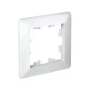 ATLASDESIGN AIR 1-постовая РАМКА, БЕЛЫЙ/дымчатый белый Systeme Electric ATN220101