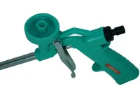 Пистолет для монтажной пены с железным курком пластмассовый корпус регуляционный винт и адаптер Sturm 1073-06-05