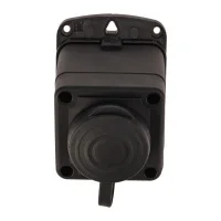 Розетка влагозащищенная с крышкой (панельная), с/з, с/у, 16 А, IP54, REXANT 111-008