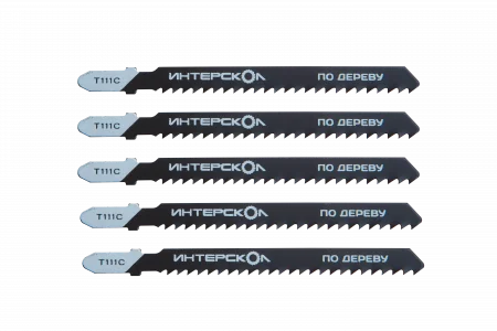 Пилки для лобзика по дереву T111C 100х75х3.0 (5шт) Интерскол 33175.103