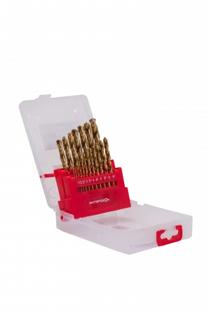 Набор сверел по металлу из быстрорежущей стали HSS-TiN 19 шт Интерскол 18301.019