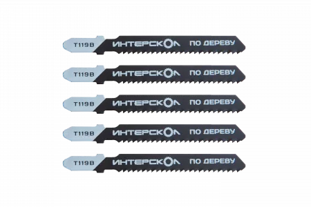 34151.076 Пилки для лобзика по дереву T119B 76х51х2.0 (5шт) Интерскол 