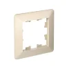 ATLASDESIGN AIR 1-постовая РАМКА, БЕЖЕВЫЙ/дымчатый белый Systeme Electric ATN220201