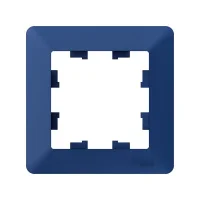 ATLASDESIGN AIR 1-постовая РАМКА, АКВАМАРИН/дымчатый черный Systeme Electric ATN221101