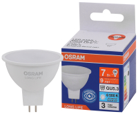 Лампа светодиодная LED 7Вт GU5.3 6500К 560Лм спот 220В (замена 60Вт) OSRAM LEDVANCE 4099854185571