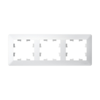 ATLASDESIGN AIR 3-постовая РАМКА, ЛОТОС/дымчатый белый Systeme Electric ATN221303