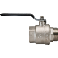 Кран шаровой полнопроходной  2' ВН/НР рычаг Aquadeel BV-100-02-50