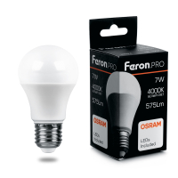 Лампа светодиодная LED 7вт Е27 белый Feron.PRO FERON LB-1007 38024