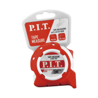 Рулетка с фиксатором   5 м x 19 мм, ABS TPR P.I.T. HTPM02-1905