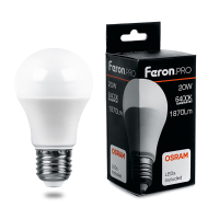 Лампа светодиодная LED 20вт Е27 дневной Feron.PRO FERON LB-1020 38043