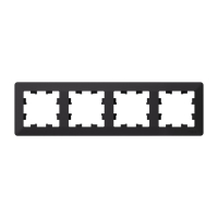 ATLASDESIGN AIR 4-постовая РАМКА, КАРБОН/дымчатый черный Systeme Electric ATN221004