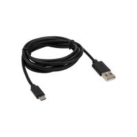Кабель USB-micro USB, PVC, black, 1.8m. 18-1164-2,