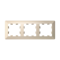 ATLASDESIGN AIR 3-постовая РАМКА, БЕЖЕВЫЙ/дымчатый белый Systeme Electric ATN220203