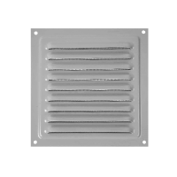 Решетка вентиляционная вытяжная стальная 2525, цвет серый