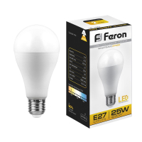 Лампа светодиодная LED 25вт Е27 теплый FERON LB-100 25790