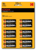 Батарейка LR6-12BL perforated (6x2BL) XTRALIFE Alkaline [KAA-2x6 perf] (144/576/18432) KODAK Б0038794