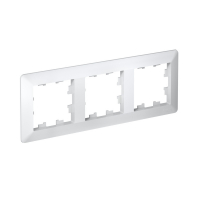 ATLASDESIGN AIR 3-постовая РАМКА, БЕЛЫЙ/дымчатый белый Systeme Electric ATN220103