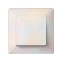 ATLASDESIGN AIR 1-постовая РАМКА, ЖЕМЧУГ/дымчатый белый Systeme Electric ATN220401