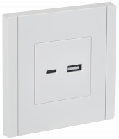 FORTE&PIANO Розетка USB A+C 3.1А FP250 белый IEK FP-U22-D31-K01