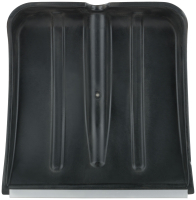 Лопата для уборки снега Профи поликарбонатная черная, алюминиевый черенок, средняя 460х400х1380 мм