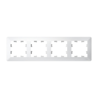 ATLASDESIGN AIR 4-постовая РАМКА, ЛОТОС/дымчатый белый Systeme Electric ATN221304