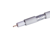 Кабель коаксиальный RG-6 белый CCS 1,00 / Conduct. 15% / Al 32х0,12 / PVC Net.on 100м (RG-6/32 ССS) 03-0101