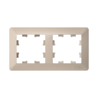 ATLASDESIGN AIR 2-постовая РАМКА, ПЕСОЧНЫЙ/дымчатый белый Systeme Electric ATN221202