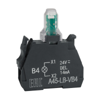 Световой блок OptiSignal D22 A45-LB-VB4 красный 24VACDC ZBVB4 КЭАЗ 332203