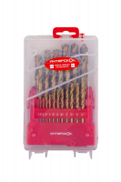 Набор сверел по металлу из быстрорежущей стали HSS-TiN 25 шт Интерскол 18301.025