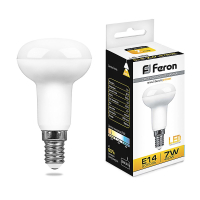 Лампа светодиодная LED зеркальная 7вт Е14 R50 теплый FERON LB-450 25513