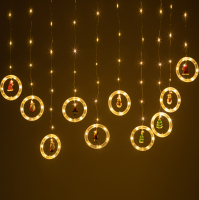 Гирлянда Занавес Волшебство, 2.7*0.5 м, 120 LED, теплый свет, IP20 ENING-MG ЭРА Б0060414