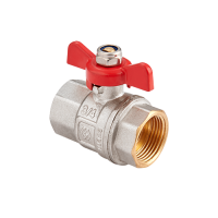 Кран шаровый 1' ВВ ручка бабочка MVI BV.513.06