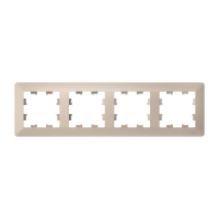 ATLASDESIGN AIR 4-постовая РАМКА, ПЕСОЧНЫЙ/дымчатый белый Systeme Electric ATN221204