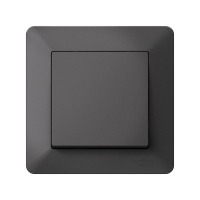 ATLASDESIGN AIR 1-постовая РАМКА, БАЗАЛЬТ/дымчатый черный Systeme Electric ATN221401