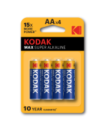 Батарейка Kodak LR6-4BL MAX SUPER Alkaline [KAA-4] (80/400/17600)