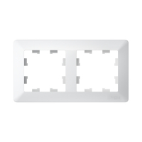 ATLASDESIGN AIR 2-постовая РАМКА, ЛОТОС/дымчатый белый Systeme Electric ATN221302