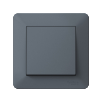 ATLASDESIGN AIR 1-постовая РАМКА, ГРИФЕЛЬ/дымчатый черный Systeme Electric ATN220701