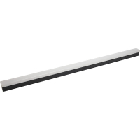 Светильник светодиодный ДПО-24вт 6500К 2400Лм линейный рассеиватель матовый в алюминиевом корпусе черный FERON AL4020 41224