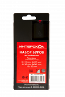 Набор буров PLUS (5PCS) 5.6х110. 6.8х160. 10х160 Интерскол 2015000100000