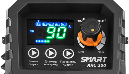 Инвертор сварочный ARC 200 ''REAL SMART'' (Z28303) Black (маска+краги)