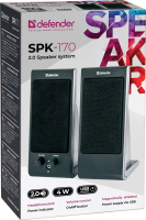 Колонки 2.0 SPK-170 4 Вт, питание от USB, черный Defender 65165